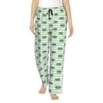 thumbnail image 2 of Kdxio Women's Comfy Stretch Cute CrocodilePrint Drawstring Pajama Pants-Small, 2 of 9