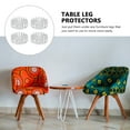 thumbnail image 5 of 4 Pcs Carpet Protector Rugs Round Rug Chair Feet Protectors Desk Feet Protectors Stop Protector for Table Foot Office, 5 of 6
