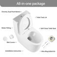 thumbnail image 6 of Bothwa Home One Piece Elongated Dual Flush Toilet, 6 of 13