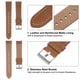 thumbnail image 4 of Correa de reloj de cuero genuino Uxcell de 20 mm de liberación rápida, correas de reloj de repuesto para hombres y mujeres, marrón claro, 4 of 6