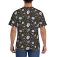 thumbnail image 3 of Bixox Men's Cosmic Printed Short Sleeve Skinny Athletic T-Shirt, 3 of 6