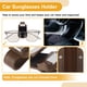 thumbnail image 5 of Clip para gafas de sol en el coche Unique Bargains, soporte universal para gafas de sol en el parasol del coche, ABS imitación madera marrón 7x3.5cm 1 Pcs, 5 of 7