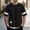 Black, variant on Dolkfu Gray Mens White Tee&nbsp;Shirts Short Sleeve Minimalist Pull-on Crew Neck T-Shirts Casual Patchwork Modern Tops Gray,Xl