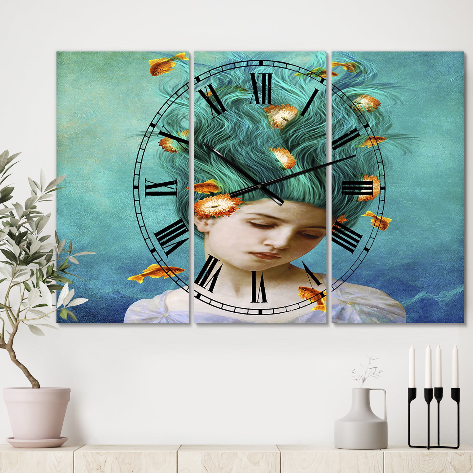 Designart 'Sweet Allure' Oversized Modern Wall Clock