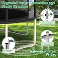 thumbnail image 2 of LHX Trampoline with Basketball Hoop 16FT 1500LBS Outdoor Trampolines for Kids Adults Backyard Heavy Duty Round Trampoline with Safety Enclosure Net, Lights, Sprinklers, Socks, No Gap Design, 2 of 9