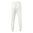 thumbnail image 6 of Riforla Male Casual Fitness Running Trousers Drawstring Loose Waist Solid Color Pants Pocket Loose Sweatpants White XXL, 6 of 6