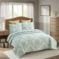 thumbnail image 2 of JML 3 Piece Quilt Set Queen Size 88"x92",Soft Coverlet Bedspread,1 Quilt and 2 Shams, 2 of 7