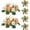 Pink & White, variant on Artificial Flowers Candle Rings - 6 Pcs 14 inch Diam Large White Fake Roses Wreath Wedding Centerpieces for Tables Spring Summer Wreath for Front Door Weddings Party Ceremony Bouquet Decor