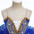 thumbnail image 5 of Ibtom Castle Girls Ballet Leotards, Hard Organdy, Dancewear, Royal Blue, Sizes 13-14 Years, 5 of 8