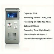 YIYUN Rechargeable Digital Voice Recorder 8GB – 650 Hours Audio Storage, MP3 Player Function, Portable Recording Device.