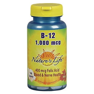 Natures Life - Vitamine B 12, tablette (BTL-plastique) 1000mcg 100CT