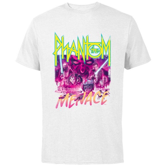 Star Wars The Phantom Menace Band - Short Sleeve Cotton T-Shirt for Adults - Customized-White