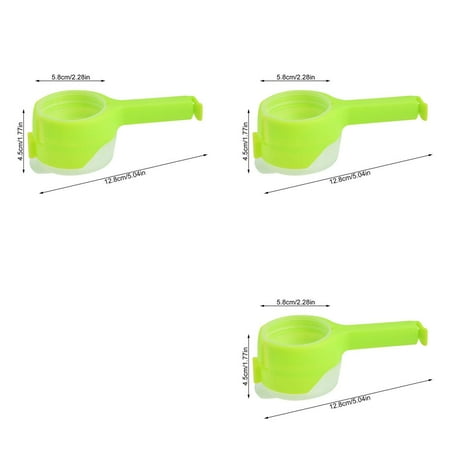 

3pcs Plastic Bag Sealing Clip Food Saver with Discharge Nozzle Moisture-proof Snack Clamp Kitchen Tool