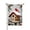 Color 3, variant on SPXUBZ Winter Cardinal Birdhouse Linen Garden Flag for Winter Christmas Home Outdoor Garden Yard Door Decor 12x18 inch