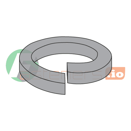 

#4 High Collar Split Lock Washers / Steel / Plain / Outer Diameter: .209 / Thickness: .022 (Quantity: 5 000 pcs)