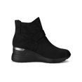 thumbnail image 3 of Unique Bargains Women's Platform Buckle Decor Wedge Heels Ankle Boots, 3 of 7