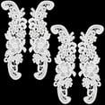 thumbnail image 5 of 2Pairs Flowers Patches Garment Applique Embroidery Roses Boho Sew on Trim Patch DIY Wedding Dress Sewing Lace Neckline Collar Clothing Accessories Craft, 5 of 7