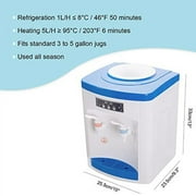 SHIOUCY Top Loading Water Cooler Dispenser,5 Gallon Desktop Electric Hot Cold Water Dispenser,3Temperature-Settings,Boiling Water,Normal Temperature Water,8-15°C IceWater,110V 550W(10x9.2x13'')Blue