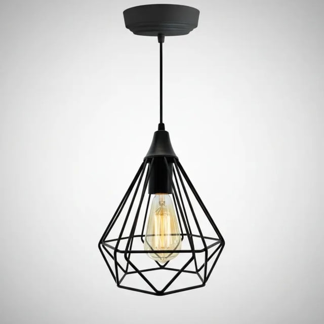 Lámpara Colgante Vintage Cityluz Rubí E27 Altura Ajustable