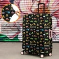thumbnail image 4 of Cartoon Traffic Vehicles Signs Black Pattern Luggage Cover Fashion Suitcase Cover Baggage Covers Fit 25-28 Inch Luggage (Go Travel), 4 of 5