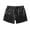 Black, variant on Mens Satin Shorts Silk Boxers Split Side Lounge Shorts 3 Inch Pajama Bottoms