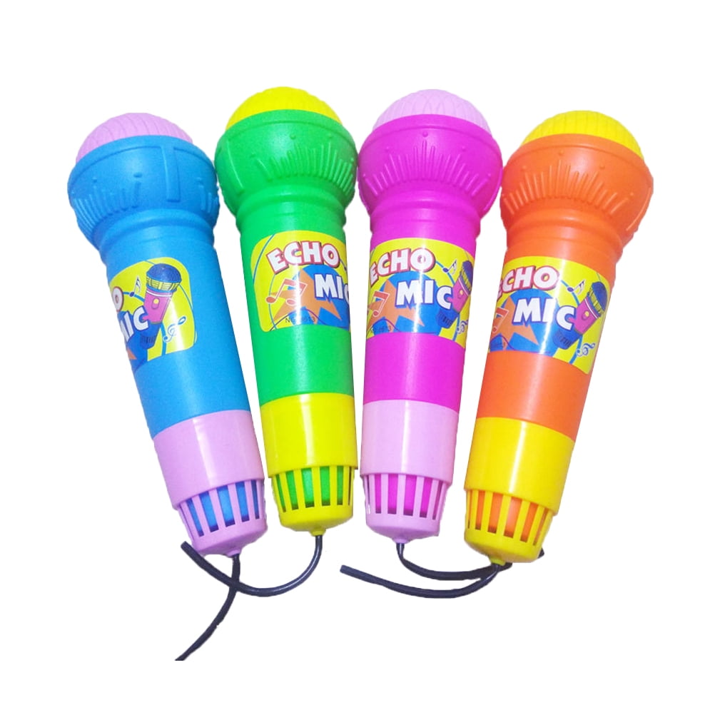 NUOLUX 3PCS Echo Microphone Toy Simulated Microphone Model Toy Cartoon