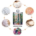 thumbnail image 6 of Yayeee 2 Pack Qtip Holder Bathroom Cotton Swab Canister with Lid Clear Dispenser Set, Window Scene, 6 of 6