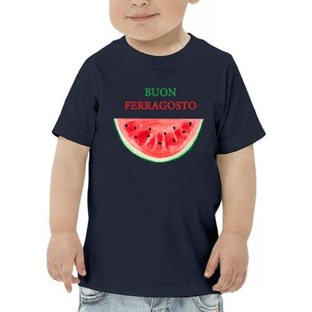 

Buon Ferragosto Watercolor Melon T-Shirt Toddler -Image by Shutterstock 4 Toddler