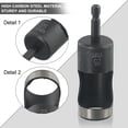 thumbnail image 4 of Hex Shank Adapter Electric Machine Hollow Punch for Drill Cardboard Leather Belt, 4 of 9