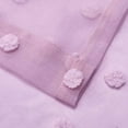 thumbnail image 6 of CUH 1pc Slot Top Sheer Short Window Door Curtain Tulle Half Window Drape Voile Cafe Tier Kitchen Valance Bathroom Scarf Purple W:39"x L:28", 6 of 6