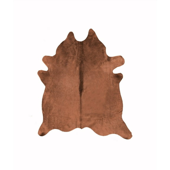 Natural Geneva Cowhide Rug Black 6x7 1-Piece Large Area Rug