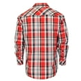 thumbnail image 2 of Gioberti Men's Western Plaid Long Sleeve Shirt with Pearl Snap-on, 2 of 4