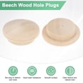 thumbnail image 2 of Uxcell Paquete de 50 Tapones de Madera para Agujeros de Tornillos, 20 x 15mm Tapones de Madera de Haya con Cabeza Plana Cubierta Decorativa de Madera, 2 of 6