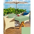 thumbnail image 4 of Outdoor Tablecloth with Umbrella Hole and Zipper Sage Green Rectangle Outdoor Tablecloths 60x120 Outside Table Cloths Solid Green Color Patio Table Cloth Cover for Outdoor Tables Garden, 4 of 6