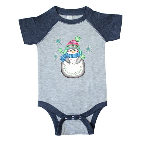

Inktastic Winter Happy Penguin Gift Baby Boy or Baby Girl Bodysuit