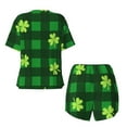 thumbnail image 5 of Lsque Happy St. Patrick's Day5 Women's Short-Sleeved Pajama Set - 2 Piece Soft and Lightweight Sleepwear Set-Large, 5 of 9