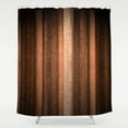 thumbnail image 2 of Extra Long Shower Curtain 72 x 84, Brown Orange Copper and Pale Peach Abstract Shower Curtain, Cool Glass Texture and Vintage Stripe Art Bath Curtain Waterproof Fabric for Brown Bathroom Decor, 2 of 6