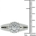 thumbnail image 4 of 1 Carat T.W. Diamond Split Shank Single Halo 10kt White Gold Engagement Ring, 4 of 4
