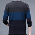 thumbnail image 4 of ZCFZJW Fall Mens Fashion Plaid Shirts Casual 1/4 Zip up Long Sleeve Color Block Print Crewneck Pullover Sweater Tops Trendy Slim Fit Basic Athletic Shirts Blue XXXXL, 4 of 4