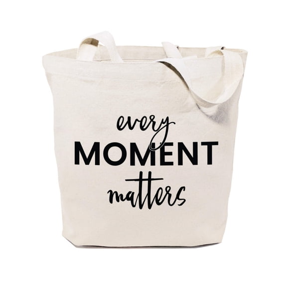 Every Moment Matters Cotton Canvas Tote Bag