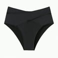 thumbnail image 6 of Kedxroy Women High Waisted Bikini Bottom Full Coverage Bikini Bottom Tummy Control Swim Bottom(Black,M), 6 of 7