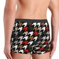 thumbnail image 5 of Junzan Houndstooth Green Red Mens Underwear Boxer Briefs For Men’s - Large, 5 of 9