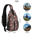 thumbnail image 5 of Floral Crossbody Sling Backpack for Womens Causal Sling Bag with Adjustable Shoulder Straps for Travel Hiking Chest Bag Daypack Anti-theft Purse, 5 of 6