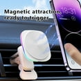 thumbnail image 4 of CxhicLuv Car Magnetic Charger, Vehicle Wireless Charger 4.1×3 Inch 15W Fast Charge, RGB Lights, Low-Temp – Suitable for Navigation, Short Trips Tech Enthusiasts, Smartphone Owners, White, 4 of 8