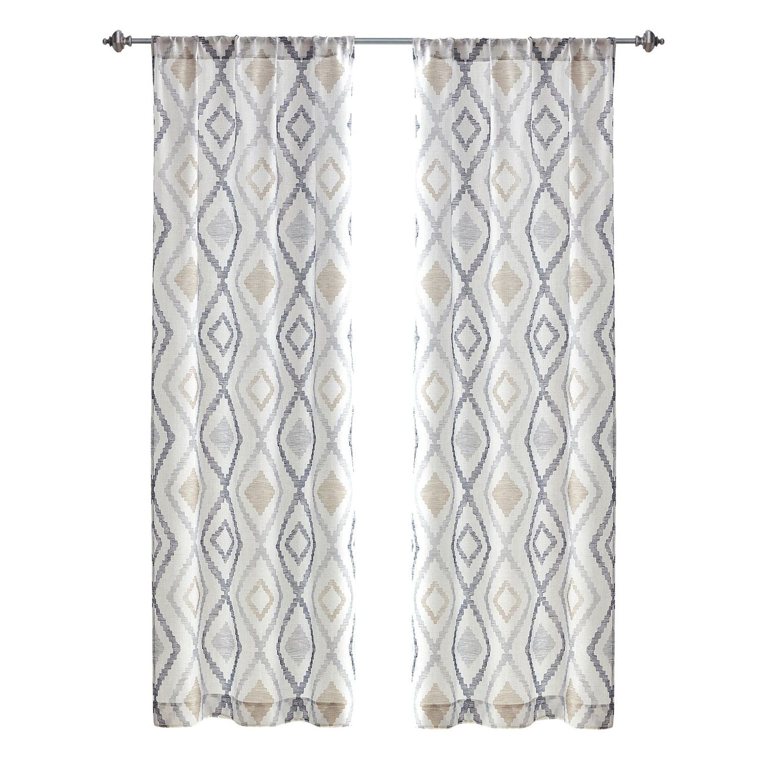 Mainstays Tille 84" Printed Rod Pocket Window Panel, 1 panel, 40" x 84"