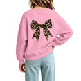 thumbnail image 7 of MKOSPLRT Kids Crew Neck Sweatshirts Funny Bow Graphic Sweat Shirts Long Sleeve Workout Pullover Girls Casual Fall Clothes 1-13 Years, 7 of 7
