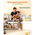 thumbnail image 4 of VEVOR Kids Reading Nook, Wooden Storage Bench with Backrest, Kids Bookshelf & Toy Organizer, Large Toy Box Chest for Playroom, Living Room or Entryway, Easy Assembly, 66.9 x 15.8 x 31.5 in, White, 4 of 9