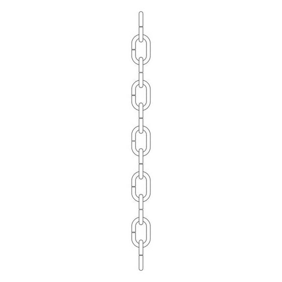 4921NI Kichler Lighting Accessory - Standard Square Chain-12 Inches Length and 1 Inches Wide-Brushed Nickel Finish