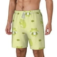 thumbnail image 2 of Uemuo Cute Frog3 Pattern Mens Swim Trunks Quick Dry Board Shorts with Mesh Lining, Stretch Beach Shorts Quick Dry No-Chafing Board Shorts-3X-Large, 2 of 9