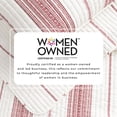 thumbnail image 3 of Striped Quilt Set - Lightweight, Soft, All-Season - 2-Piece Reversible Farmhouse Bedding Set (Twin / Twin XL, Cream / Red), 3 of 6